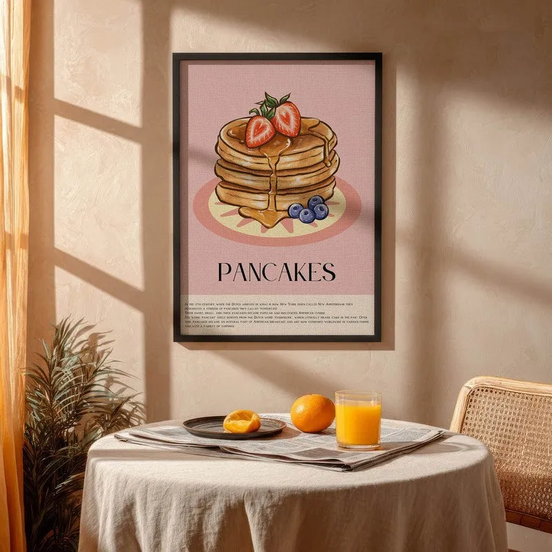 PancakeGlaze Archival Canvas Wall Art - Black media 4