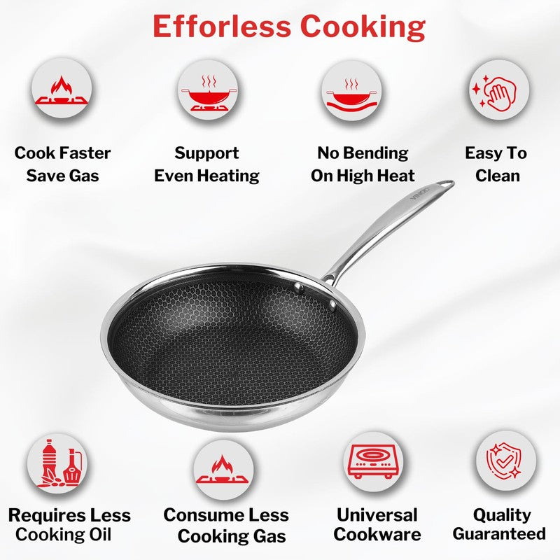 Vinod Nexra Frying Pan - 9 Inches media 10