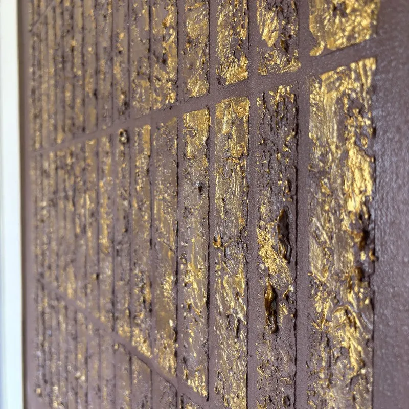 Golden  Rhythm Textured Canvas Wall Art media 4