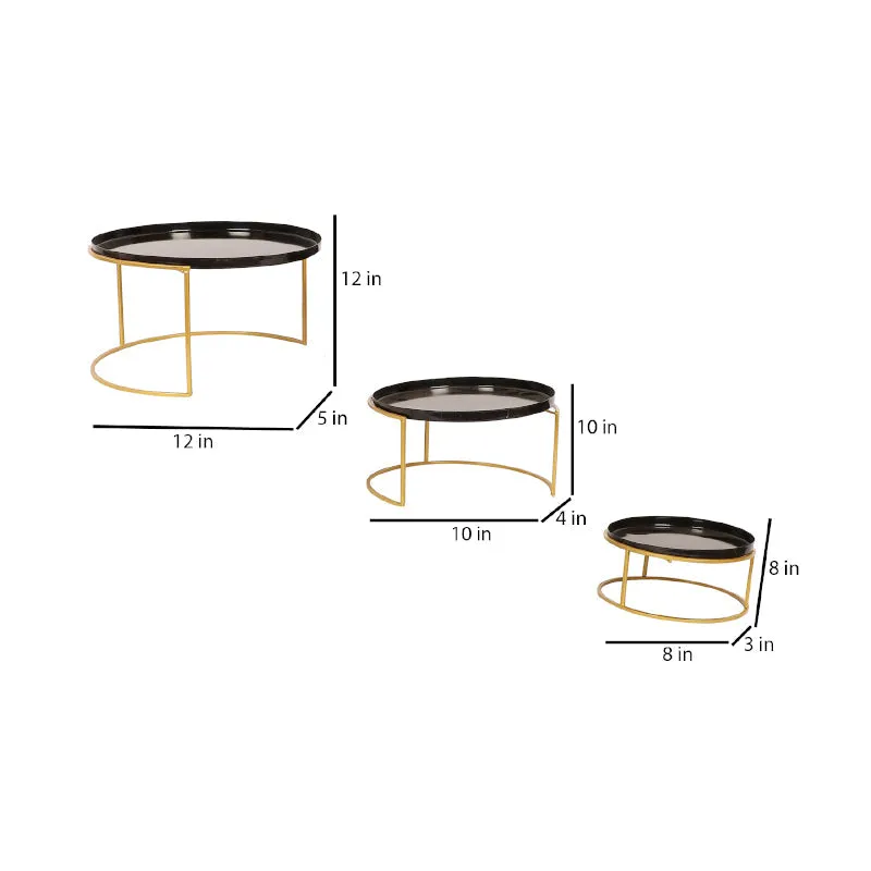 Ruficia Metal Iron Platter - Set of Three media 6