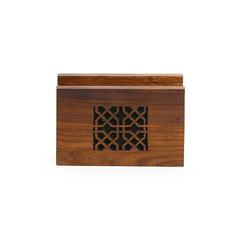 Danu Sheesham Wood Tissue Holder media 3