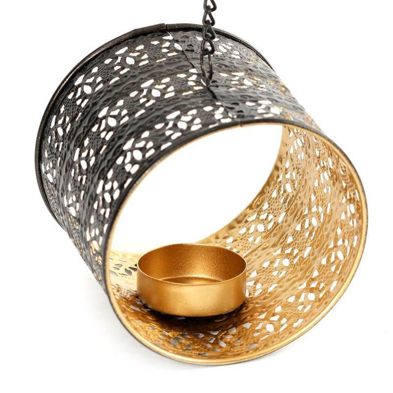 Hanging Jali Cylindrical Tealight Holder media 3