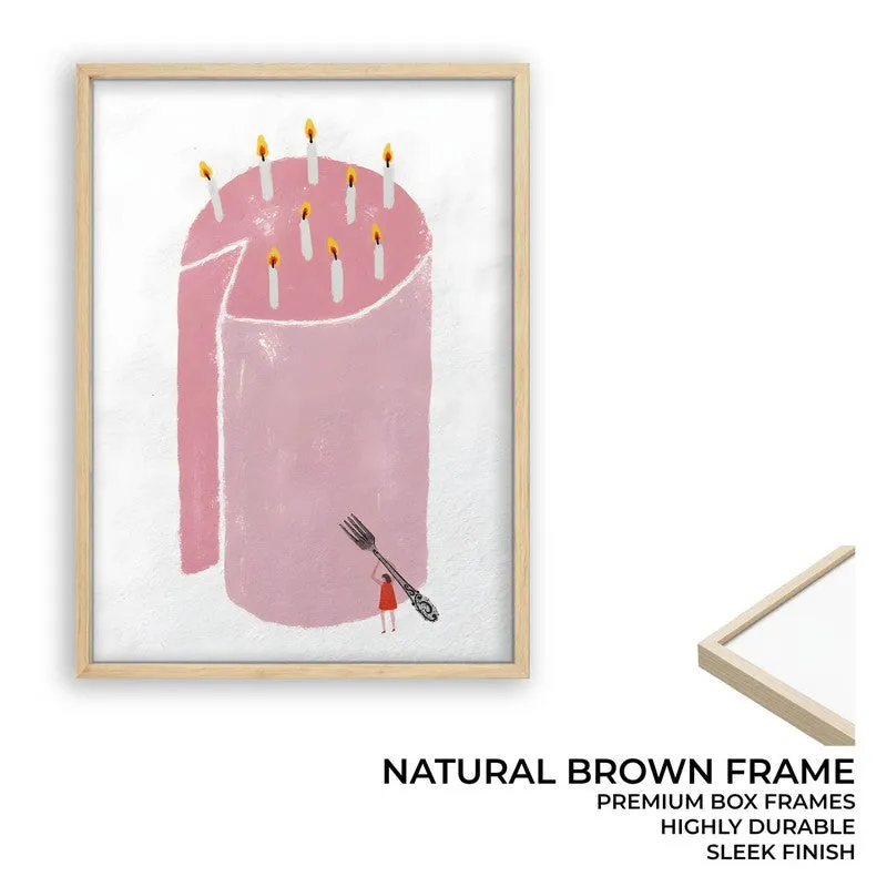 Sweet Slice Archival Canvas Wall Art - Brown media 9