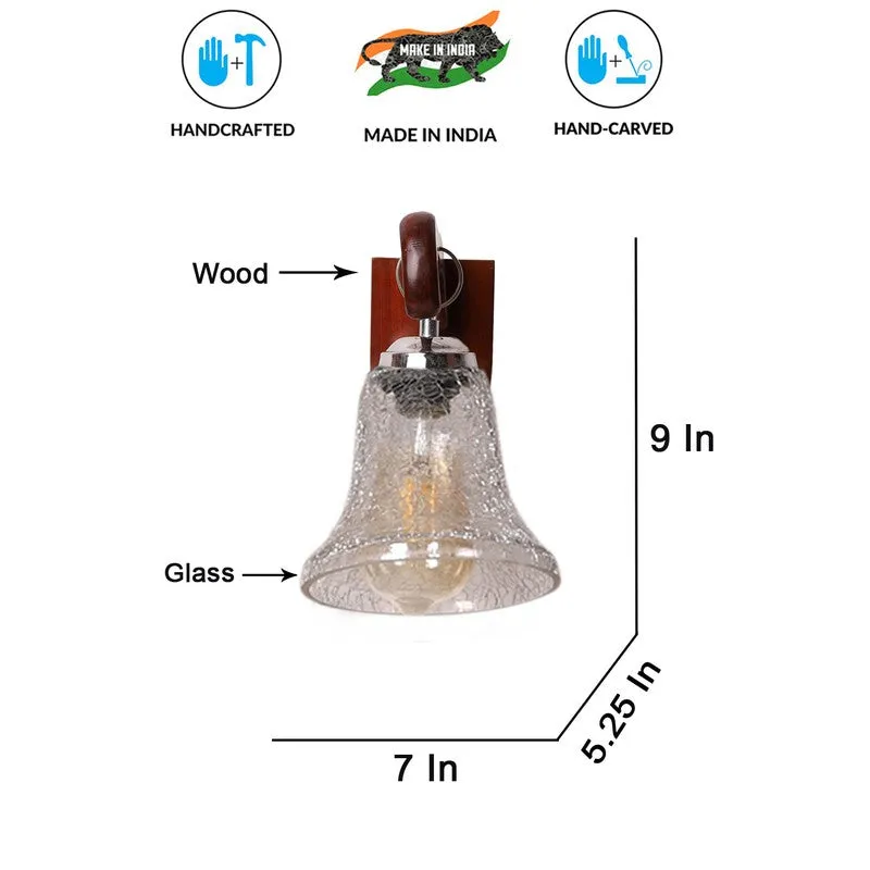 Crystal Edge Wavy Glass Wall Lamp media 9