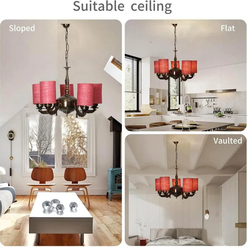 Venetian Cylindrical Golden Antique Ceiling Lamp media 5