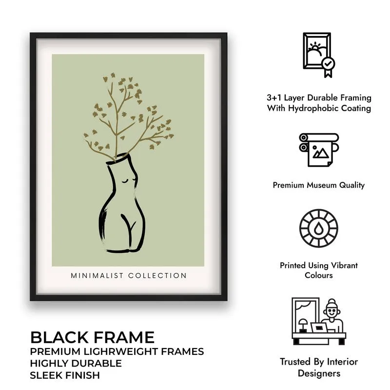 Rooted Grace Canvas Wall Painting With Black Frame media 9