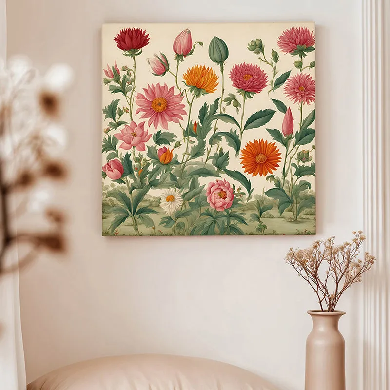 Ethnic Petals Canvas Wall Art media 2