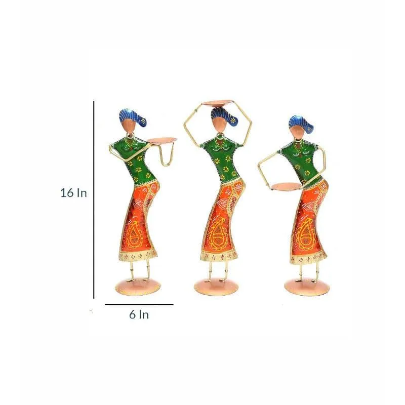 Folklore Fantasia Dandia Dazzle Showpiece - Set Of Three media 4