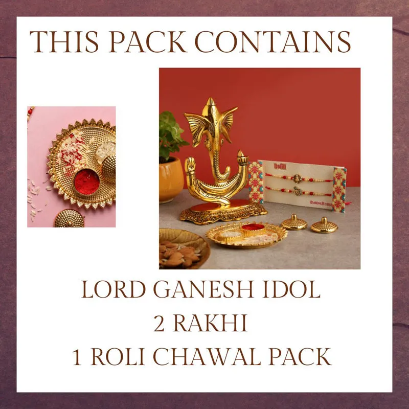 Aum Ganesha Rakhi Hamper media 5