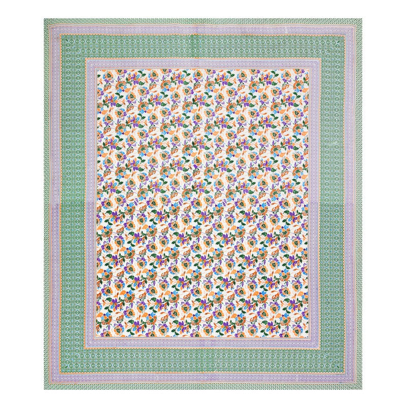 ModernNest Cotton Bedsheet (Green) - 144 TC media 4