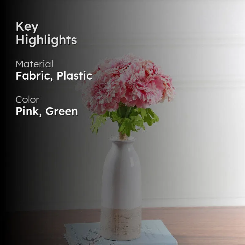 Marigold Artificial Flower Bunch - Pink media 2