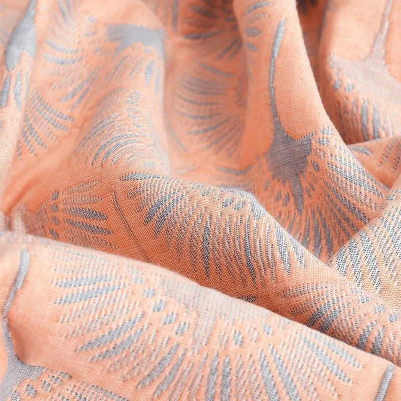 Pyper Geomatric Cotton Dohar (Peach) - 210 GSM media 6