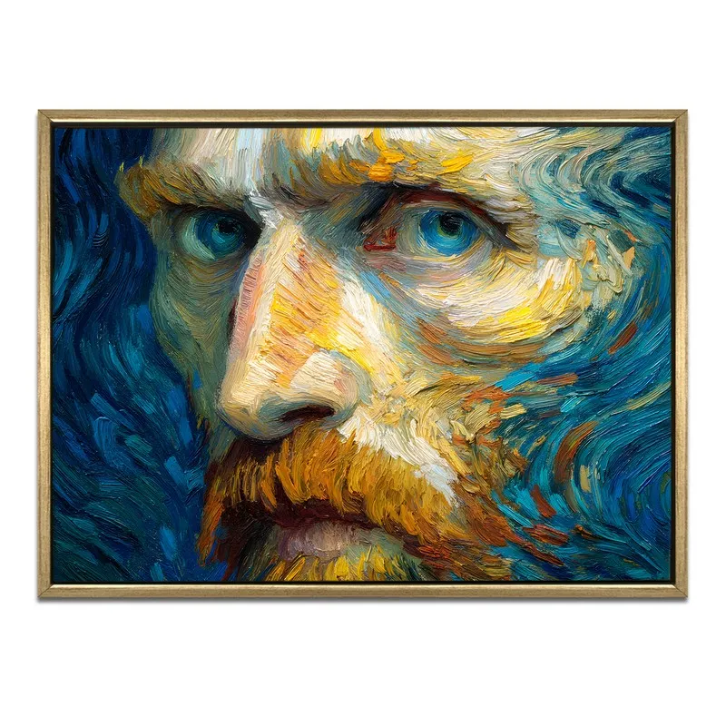 Expressive Eyes Canvas Wall Painting With Frame media 3