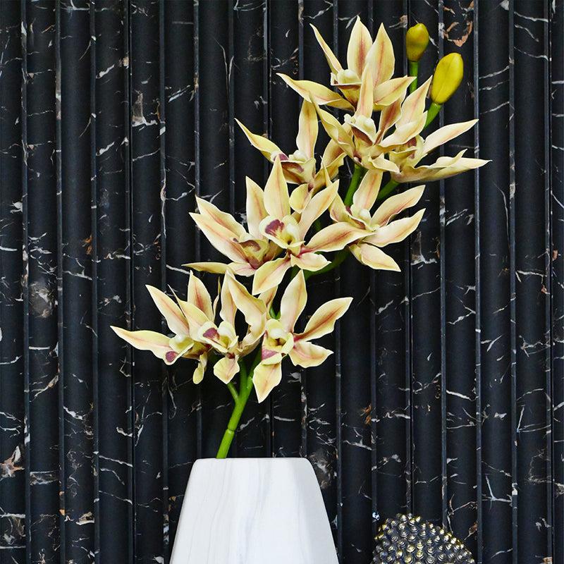 Artificial Orchid Flower Stick - Yellow media 4