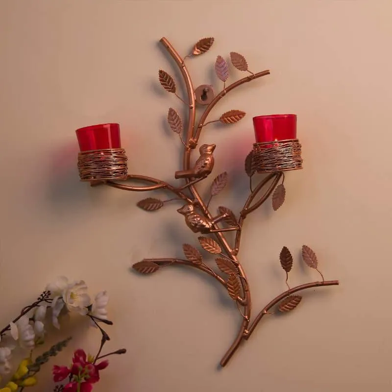 Cuprum Stem Candle Holder Votive - Red media 1