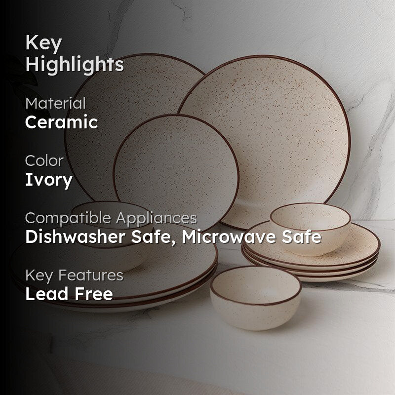 Kestha Dinnerware (Beige) - 12 Piece Set media 2