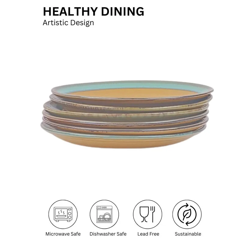 Porcelli Ceramic Dinner Plate - Set Of Six media 9
