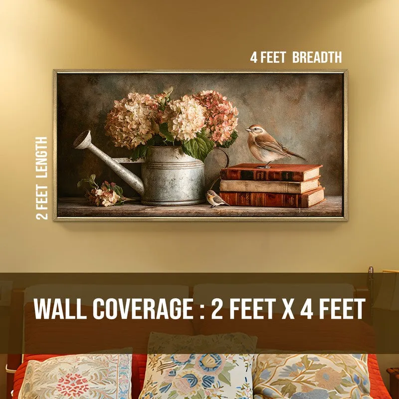 Sparrows Rest Canvas Wall Painting With Frame media 8
