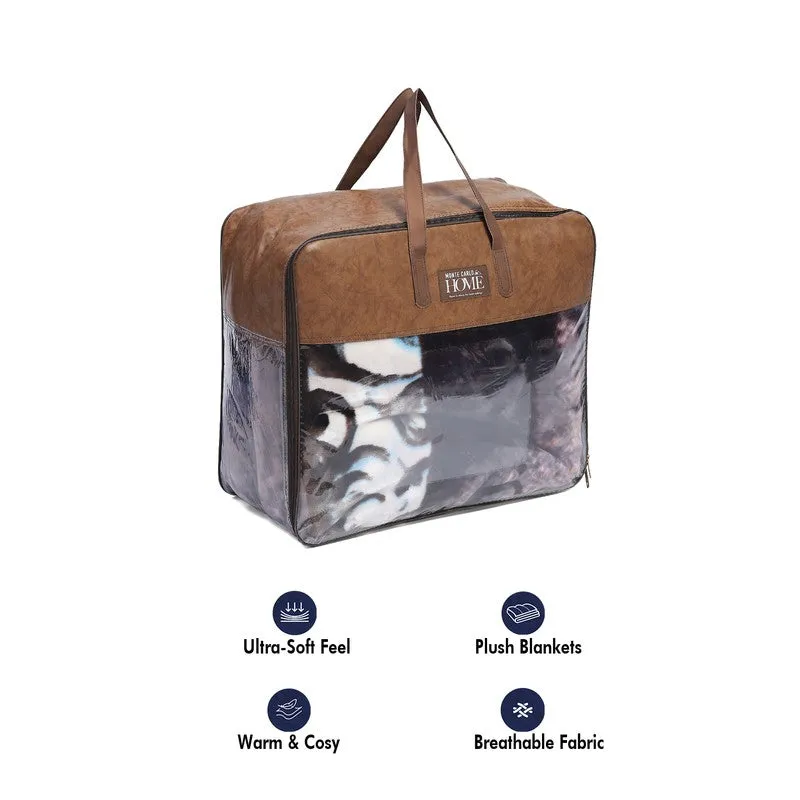 Monte Carlo Earthy Elegance Blanket (Brown)- 1000 GSM media 6