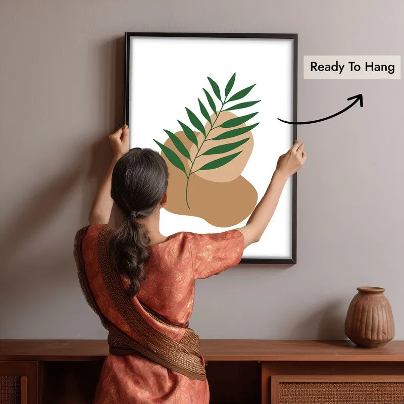 Clay Verve Canvas Wall Painting With Black Frame media 10