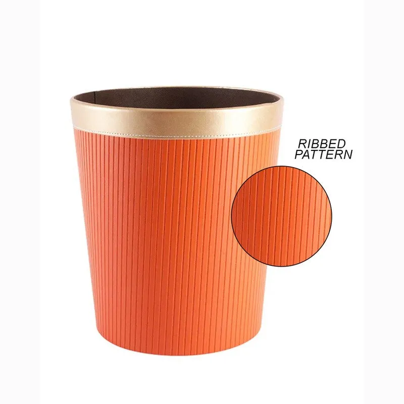 AarviDecor CleanEdge Faux Leather Dustbin media 6