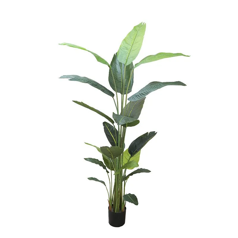 Green Haven Artificial Plant With Black Plastic Pot - 6.3 ft media 5