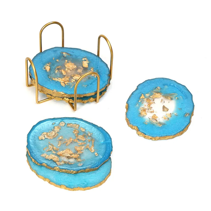 Varq Resin Coaster (Blue) - Seven Piece Set media 5