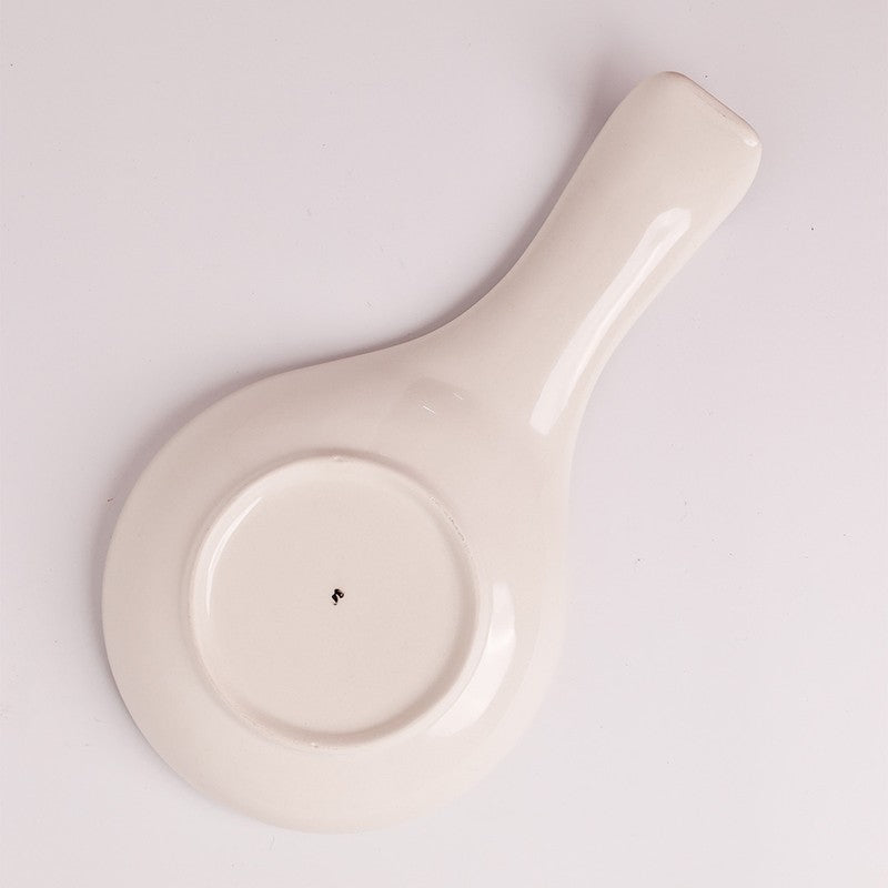 Tea Garden Handpainted Ceramic Spoon Rest media 6