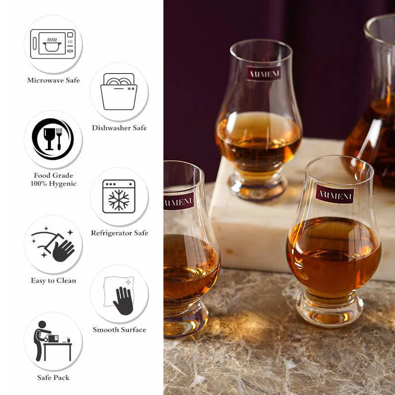 Petal Bloom Whiskey Glasses (200 mL Each) - Set Of Four media 9
