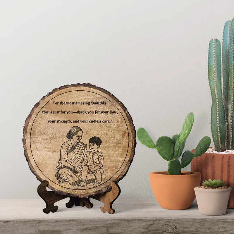 Most Amazing Dadi Wood Showpiece - Round media 1