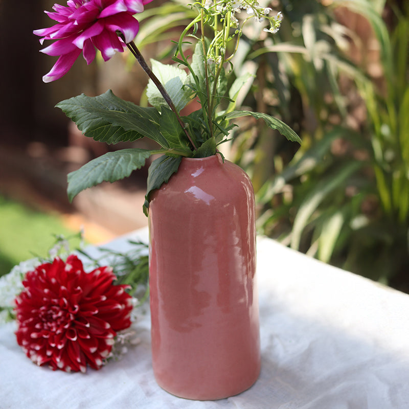 Carmelina Ceramic Vase - Pink