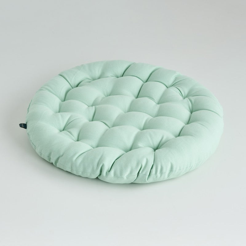 Fluffpod Solid Cotton Floor Cushion (Green) - Set Of Four media 3