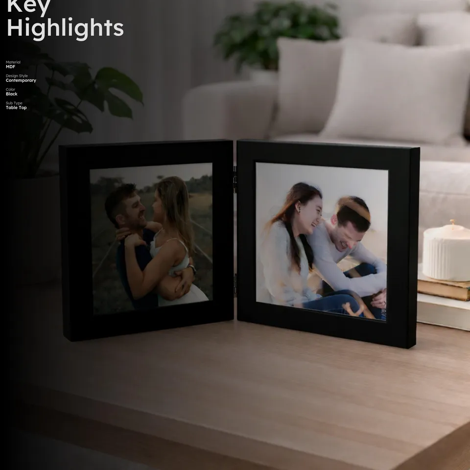 MonoCraft MDF Photo Frame - Black media 2