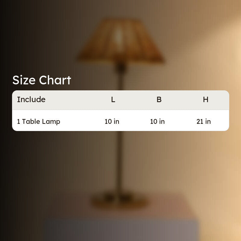 Fig Living Natural Cane Lamp - Beige,Gold media 18