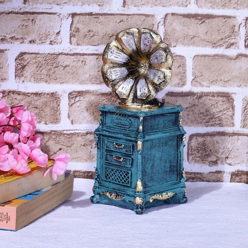Vintage Music Box Table Accent - Blue media 3