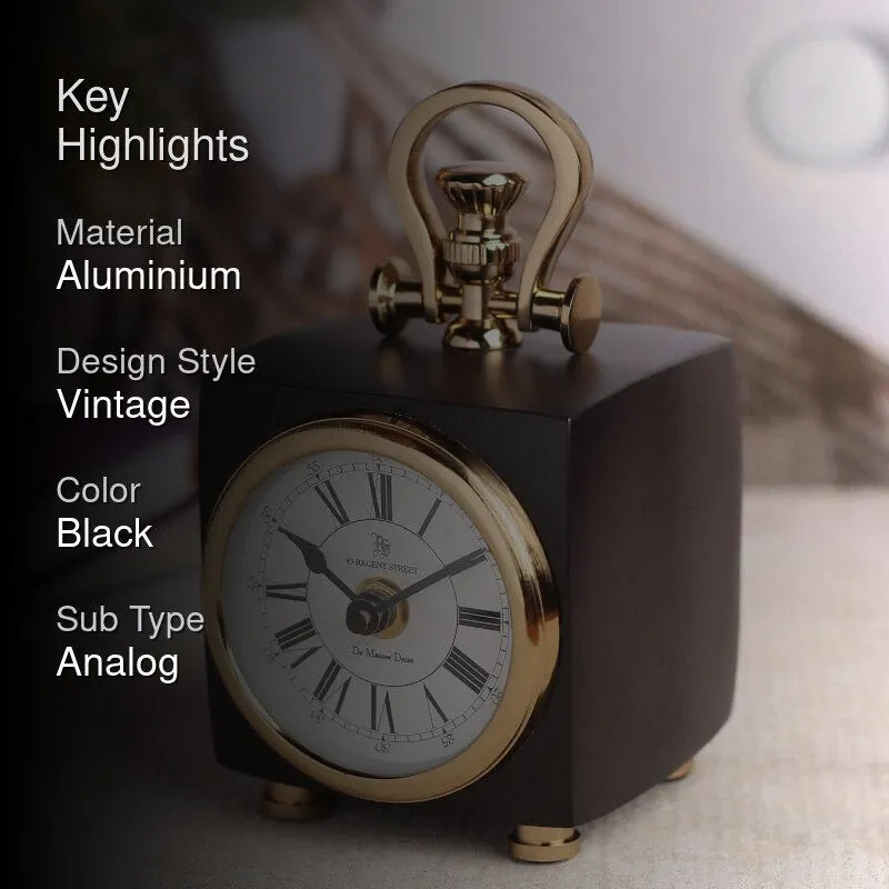 Callo Cube Table Clock - Black media 2