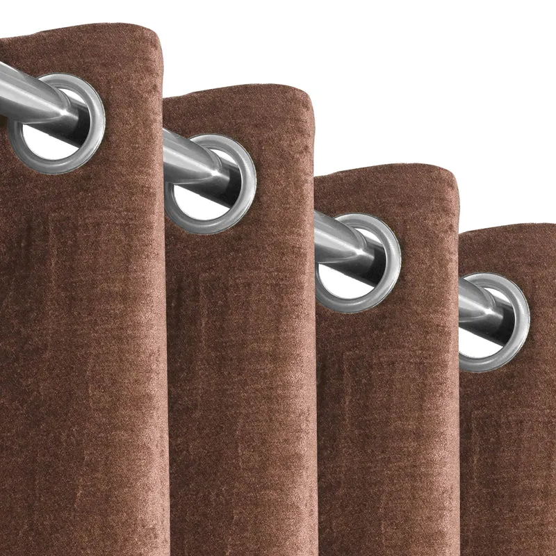 Saral Home Auriels Blackout Curtain (Brown) - Set Of Two media 4