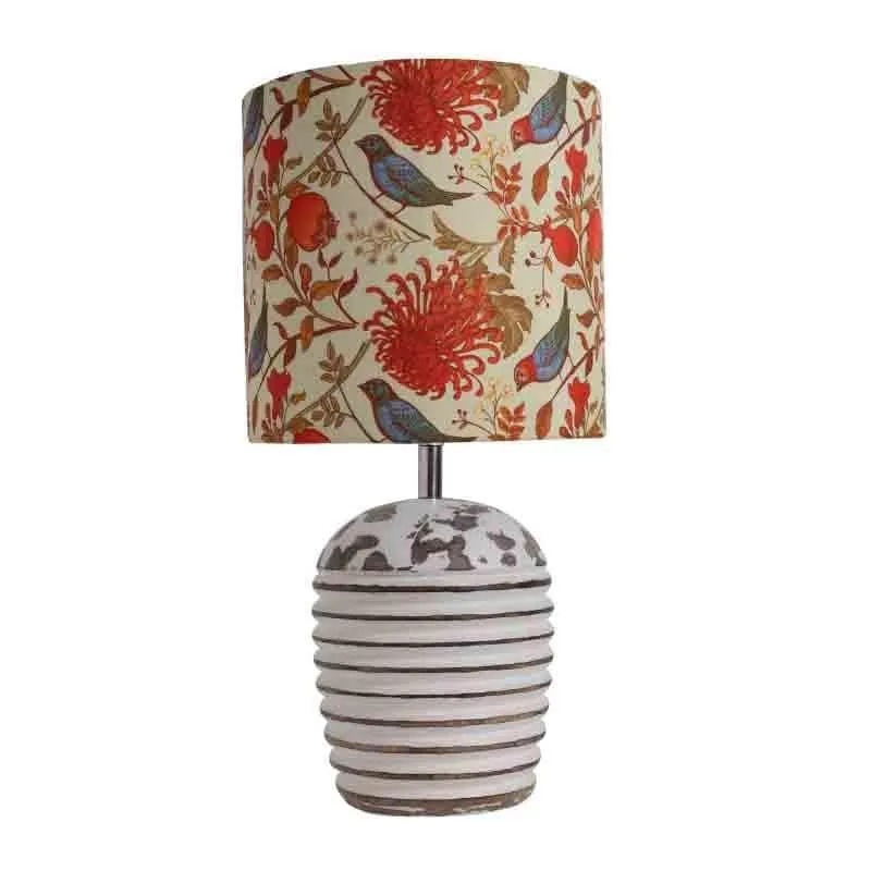Amber Rings Fabric Table Lamp - Multicolor media 4