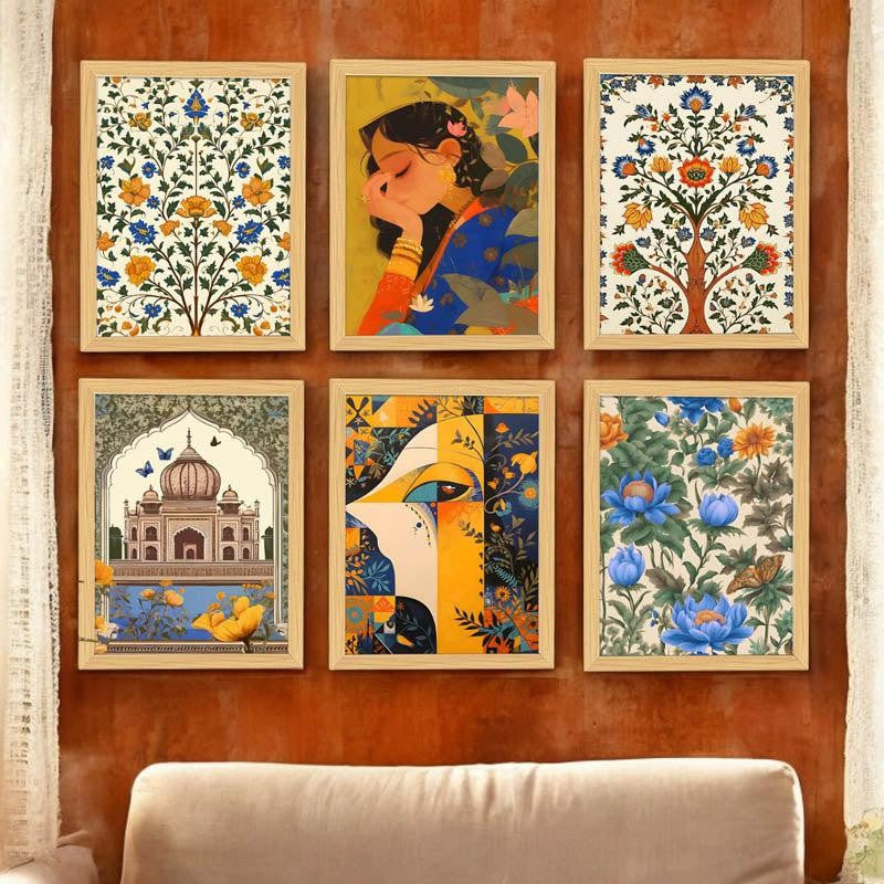 Manjula Floral Wall Art - Set Of Six media 4