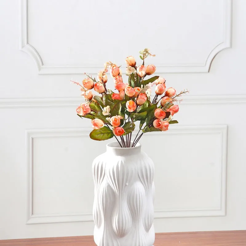 Cross Mini Rose Artificial Flowers - Orange media 4