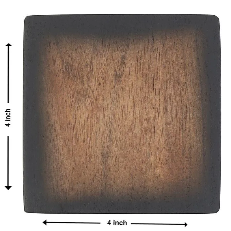 Stefon Acacia Wood Coasters - Set Of Four media 4