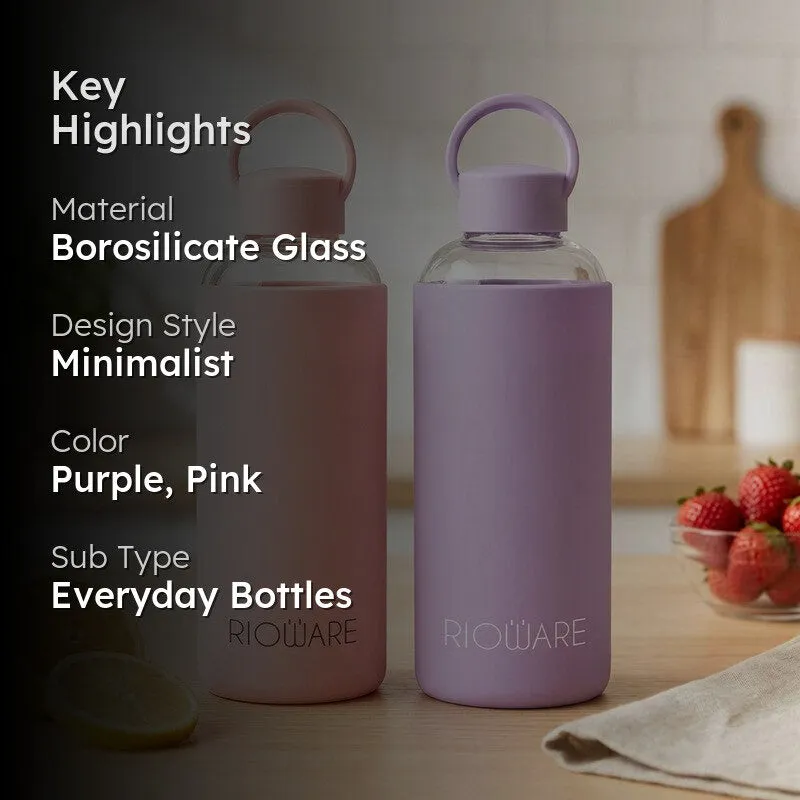 Rioware UrbanSip Minimal Bottle (Purple, Pink, 750 mL Each) - Set Of Two media 2
