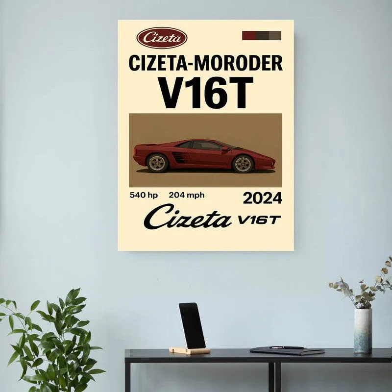 Cizeta Velocity Wall Poster media 3