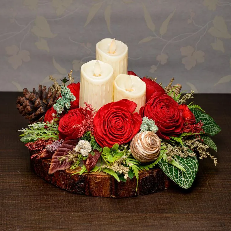 Jacoby  Solawood Flower Tray with Battery Candle media 4