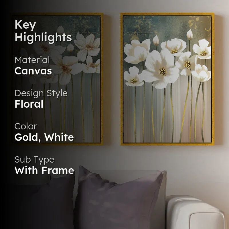 Flowered Twigs Canvas Wall Art media 2