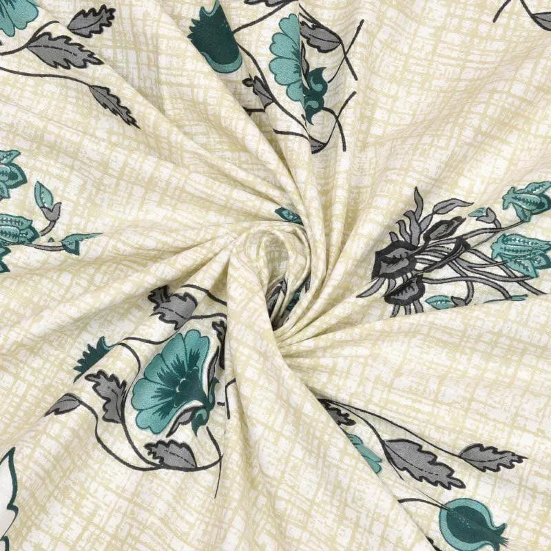 Mustafa Printed Cotton Bedsheet (Lemon) - 240 TC media 6