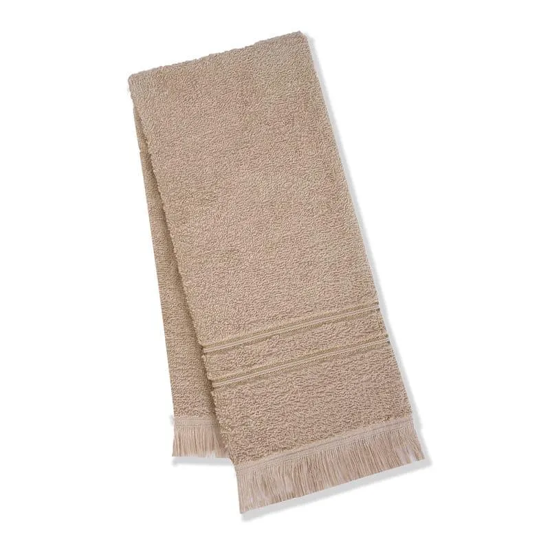 Micro Cotton LuxeDry Soothe Color Hand Towel (Brown) - Set Of Two media 4