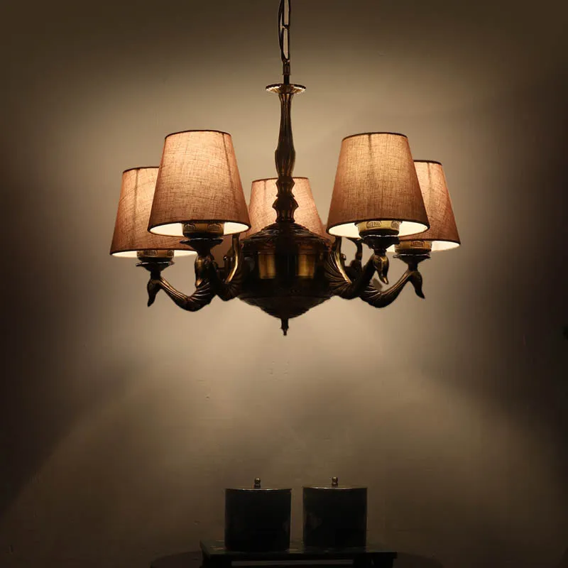 Merry Conical Golden Antique Ceiling Lamp media 1