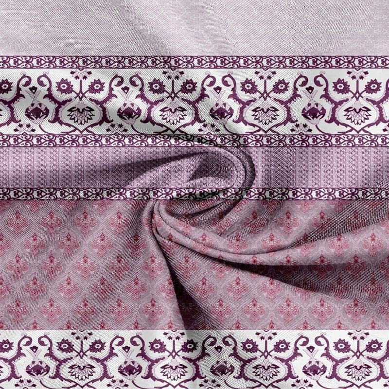 Iris Printed Cotton Bedsheet (Pink) - 120 TC media 5