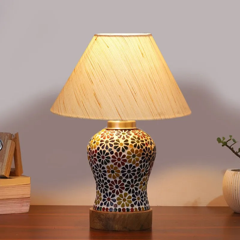 Elowen Wooden Table Lamp - Multicolor media 3